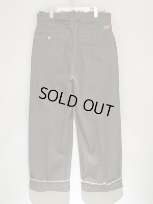 画像6: YOKE（ヨーク） Cut-off Wide Denim Trousers（カットオフワイドデニムトラウザーズ） オリーブドラブ