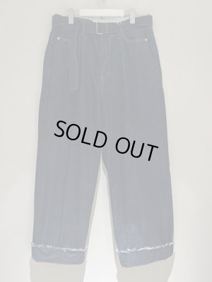 画像2: YOKE（ヨーク） Cut-off Wide Denim Trousers（カットオフワイドデニムトラウザーズ） インディゴ