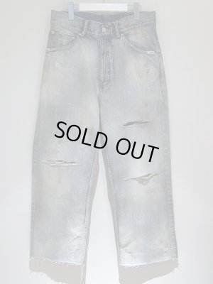 画像2: ANCELLM（アンセルム） ダメージセルビッジデニム ストレート5Pパンツ