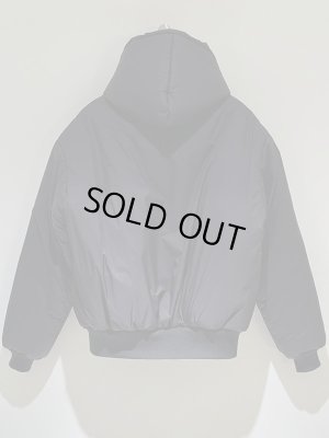 画像9: UNUSED（アンユーズド） パディングフーデッドジャケット ブラック