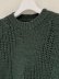 画像3: YOKE（ヨーク） Irregular knitted Crewneck Sweater（イレギュラーニッティド クルーネックセーター） グリーン (3)