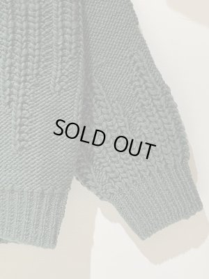 画像4: YOKE（ヨーク） Irregular knitted Crewneck Sweater（イレギュラーニッティド クルーネックセーター） グリーン