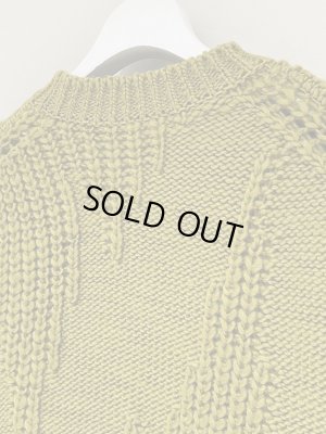 画像7: YOKE（ヨーク） Irregular knitted Crewneck Sweater（イレギュラーニッティド クルーネックセーター） イエロー
