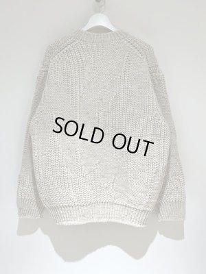 画像5: YOKE（ヨーク） Irregular knitted Crewneck Sweater（イレギュラーニッティド クルーネックセーター） アイボリー