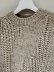 画像3: YOKE（ヨーク） Irregular knitted Crewneck Sweater（イレギュラーニッティド クルーネックセーター） アイボリー (3)