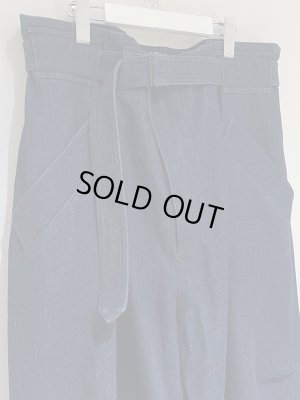 画像3: ESSAY（エッセイ） ベルテッドフィールドパンツ インディゴ