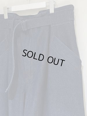 画像4: ESSAY（エッセイ） ベルテッドフィールドパンツ インディゴ