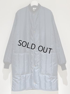 画像2: USA製 ナイロンキルティングコート ネイビー