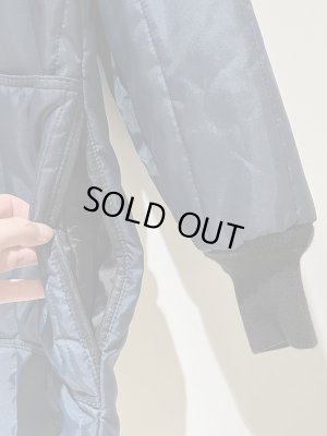 画像7: USA製 ナイロンキルティングコート ネイビー