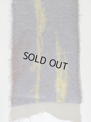 画像6: YOKE（ヨーク） Still Jacquard Mohair Long Stole（スティルジャカードモヘアロングストール） ダスティブルー