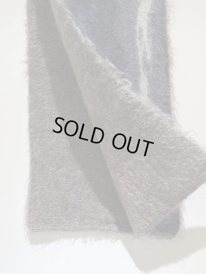 画像4: YOKE（ヨーク） Still Jacquard Mohair Long Stole（スティルジャカードモヘアロングストール） ダスティブルー