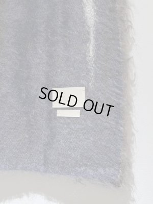 画像3: YOKE（ヨーク） Still Jacquard Mohair Long Stole（スティルジャカードモヘアロングストール） ダスティブルー