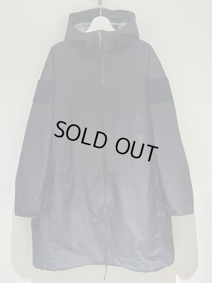 画像2: UNUSED（アンユーズド） 3レイヤーナイロン フーデッドコート ブラック