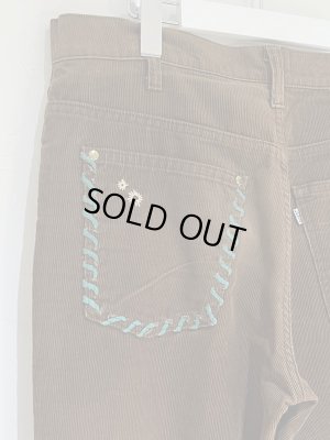 画像9: 80s USA製 Levis（リーバイス） 646 リメイク フレアコーデュロイパンツ ブラウン