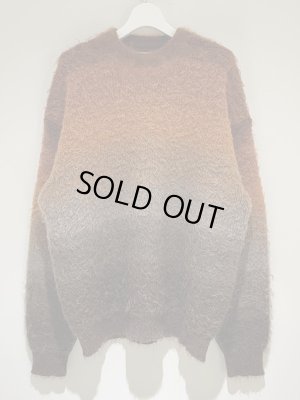 画像2: YOKE（ヨーク） Gradation Border Crew Neck（グラデーションボーダークルーネック） ブラウン