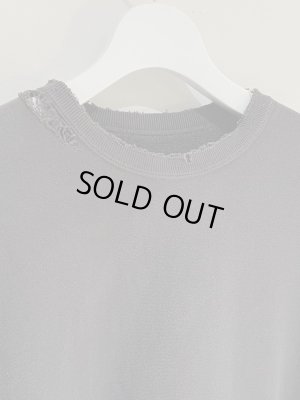 画像3: ANCELLM（アンセルム） ダイドダメージスウェットシャツ チャコール