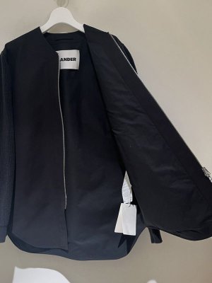 画像8: JIL SANDER（ジルサンダー） Collarless Zip-up Jacket（カラーレスジップアップジャケット） ブラック