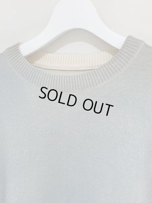 画像3: YOKE（ヨーク） グラデーションプリントセーター ミストブルー