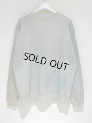 画像9: YOKE（ヨーク） グラデーションプリントセーター ミストブルー