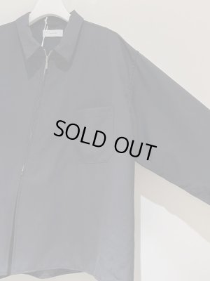 画像4: THE JEAN PIERRE（ジャンピエール） 50’s Zip Fine Wool Shirt（50'sジップファインウールシャツ） ブラック