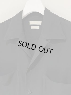 画像3: YOKE（ヨーク） Wide Fit Open Collar Shirt（ワイドフィットオープンカラーシャツ） ブラック