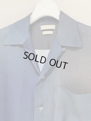 画像3: YOKE（ヨーク） Printed Open Collar Shirt（プリントオープンカラーシャツ） ネイビー