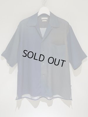 画像2: YOKE（ヨーク） Printed Open Collar Shirt（プリントオープンカラーシャツ） ネイビー