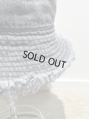 画像3: UNUSED（アンユーズド） 12.5oz Cut-off Denim Hat（12.5オンス カットオフデニムハット） ブラック