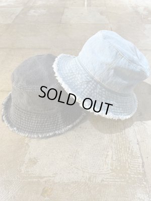 画像6: UNUSED（アンユーズド） 12.5oz Cut-off Denim Hat（12.5オンス カットオフデニムハット） ブラック