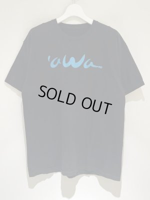 画像2: uWu 顔文字風ロゴプリントTシャツ ブラック