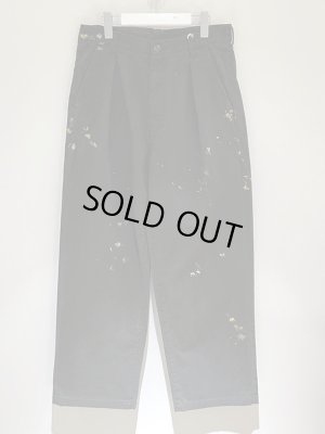 画像2: ANCELLM（アンセルム） ペインテッドチノトラウザーズ ブラック