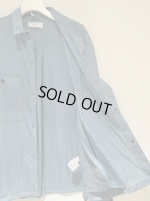 画像8: THE JEAN PIERRE（ジャンピエール） シェルナイロンシャツブルゾン グレージュブルー