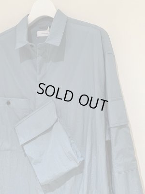 画像3: THE JEAN PIERRE（ジャンピエール） シェルナイロンシャツブルゾン グレージュブルー