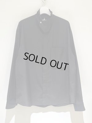 画像2: THE JEAN PIERRE（ジャンピエール） スタンドカラーシャツ ブラック