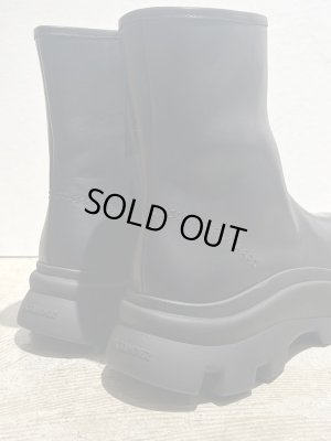 画像7: JIL SANDER（ジルサンダー） カーフレザー サイドジップブーツ ブラック