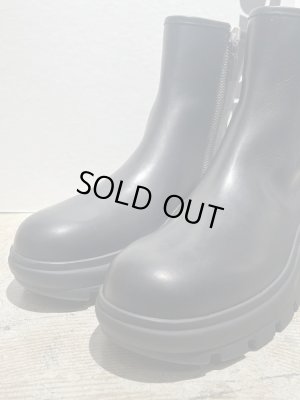 画像2: JIL SANDER（ジルサンダー） カーフレザー サイドジップブーツ ブラック