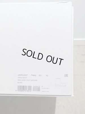 画像11: JIL SANDER（ジルサンダー） カーフレザー サイドジップブーツ ブラック