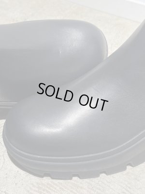 画像4: JIL SANDER（ジルサンダー） カーフレザー サイドジップブーツ ブラック