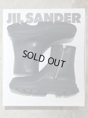 画像6: JIL SANDER（ジルサンダー） カーフレザー サイドジップブーツ ブラック