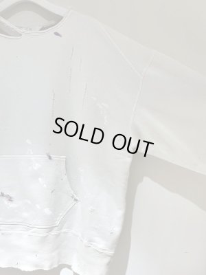 画像5: ANCELLM（アンセルム） フーディーカットオフ クラッシュスウェットシャツ ホワイト