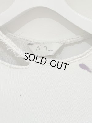 画像4: ANCELLM（アンセルム） フーディーカットオフ クラッシュスウェットシャツ ホワイト