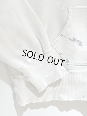 画像8: ANCELLM（アンセルム） フーディーカットオフ クラッシュスウェットシャツ ホワイト