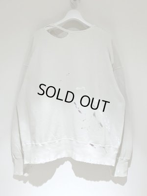 画像9: ANCELLM（アンセルム） フーディーカットオフ クラッシュスウェットシャツ ホワイト