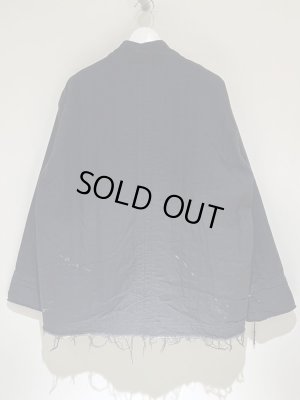 画像8: ANCELLM（アンセルム） Padded Quilting Collarless Jacket（パデッドキルティング カラーレスジャケット） ブラック