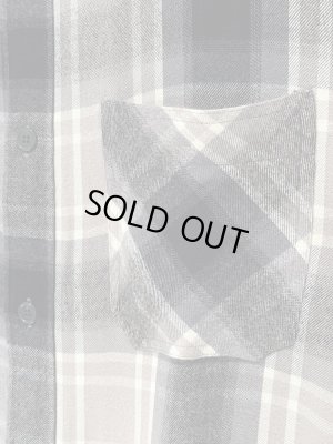 画像4: UNUSED（アンユーズド） Heavy Rayon Check Shirt（ヘビーレーヨンチェックシャツ） ベージュ×ブラック