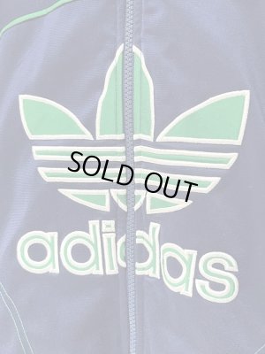 画像6: ユーロヴィンテージ adidas（アディダス） レイヤードトラックジャケット ブルー×グレー×グリーン