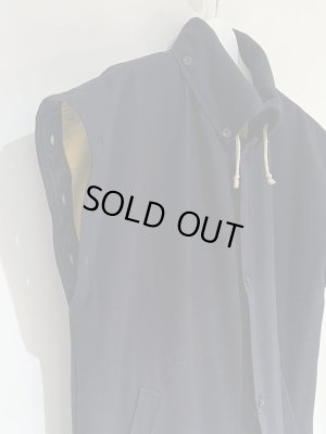 画像16: ユーロヴィンテージ イタリア製 デタッチャブルスリーブ 2WAYメルトンコート ダークネイビー