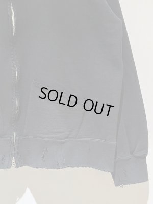 画像5: ANCELLM（アンセルム） Crash Zip Hoodie（クラッシュジップフーディー） ブラック