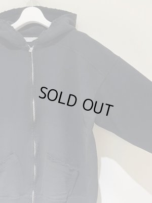 画像4: ANCELLM（アンセルム） Crash Zip Hoodie（クラッシュジップフーディー） ブラック