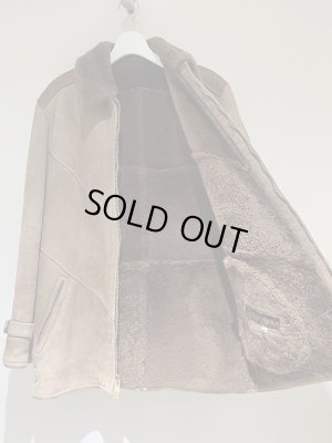 画像4: ユーロヴィンテージ Yves Saint Laurent（イヴサンローラン）リアルムートンジャケット ブラウン